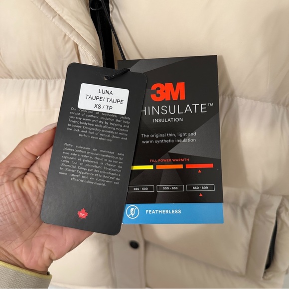 Toboggan Canada Luna Puffer Jacket Beige/Taupe XS - Picture 8 of 9